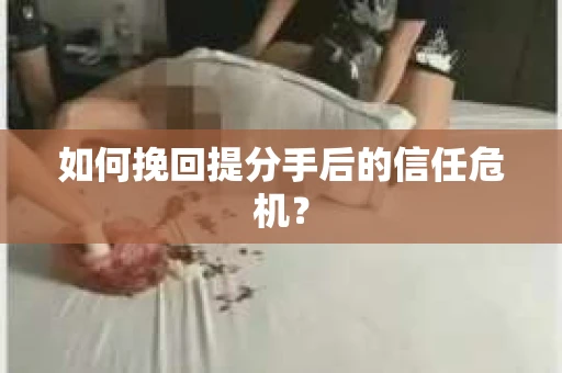 如何挽回提分手后的信任危机？