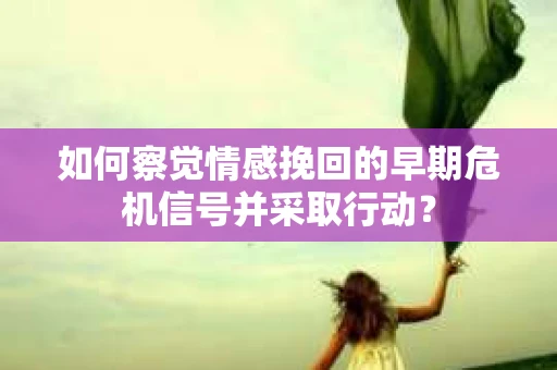 如何察觉情感挽回的早期危机信号并采取行动？