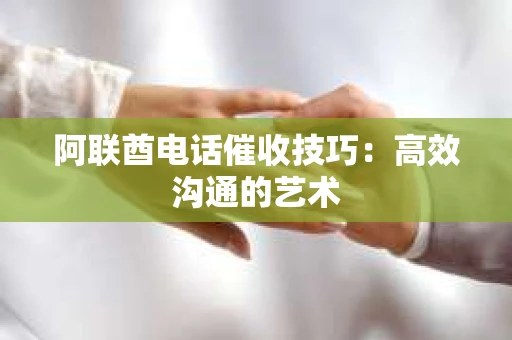 阿联酋电话催收技巧：高效沟通的艺术