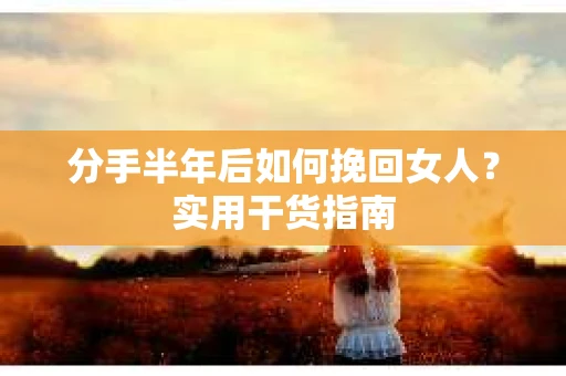 分手半年后如何挽回女人？实用干货指南