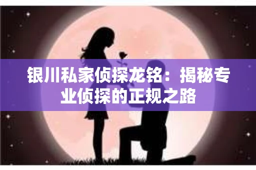银川私家侦探龙铭：揭秘专业侦探的正规之路