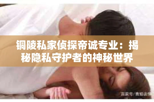 铜陵私家侦探帝诚专业：揭秘隐私守护者的神秘世界