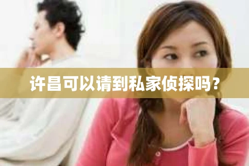 许昌可以请到私家侦探吗？