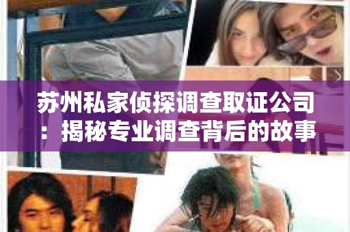 苏州私家侦探调查取证公司：揭秘专业调查背后的故事