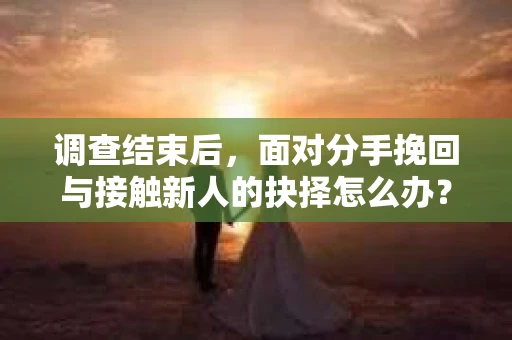 调查结束后，面对分手挽回与接触新人的抉择怎么办？