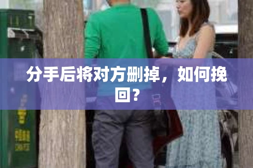 分手后将对方删掉，如何挽回？