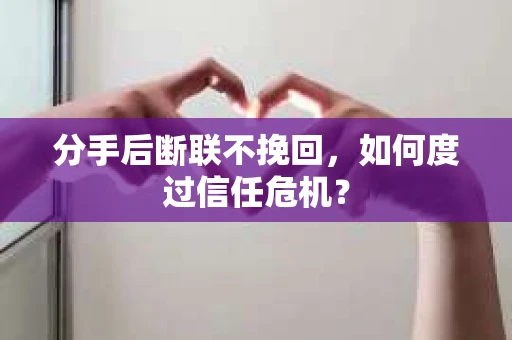 分手后断联不挽回，如何度过信任危机？