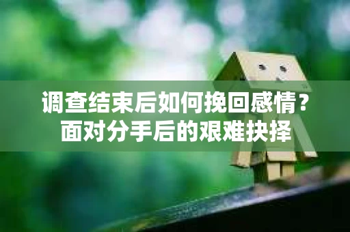 调查结束后如何挽回感情？面对分手后的艰难抉择