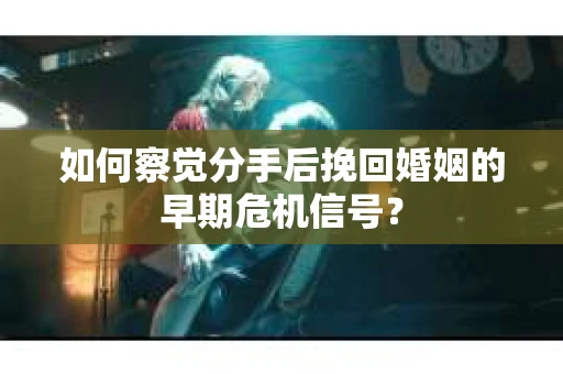 如何察觉分手后挽回婚姻的早期危机信号？